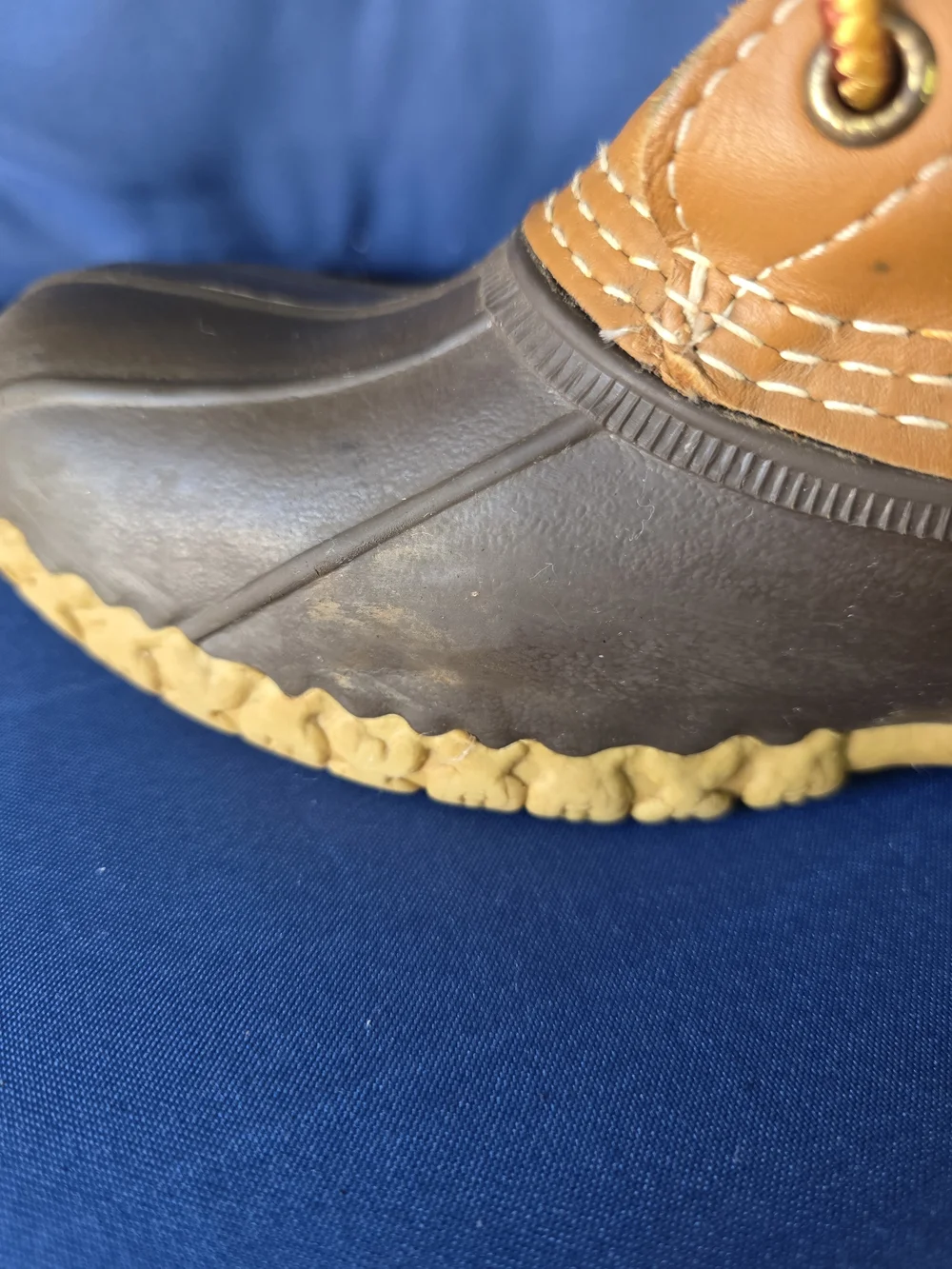 L.L. Bean Bean Boots Women's 8 Brown Leather Waterproof Duck Boots USA Made